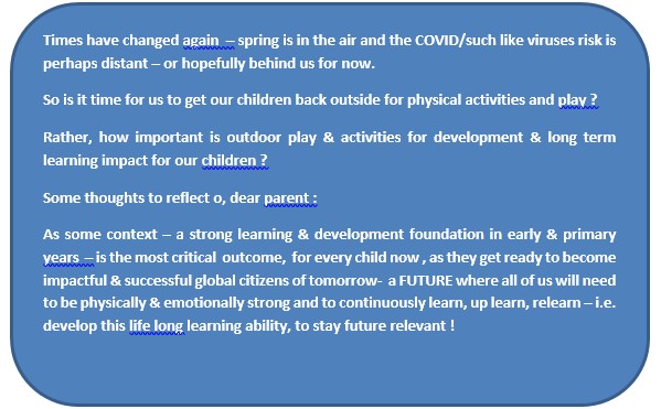 PHYSICAL OUTDOOR PLAY